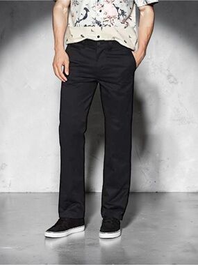 Quiksilver Ghetto Surf Pant Mens 32x34 Black Chino New
